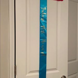 Teal Satin “Future Mrs. Howard” Sash